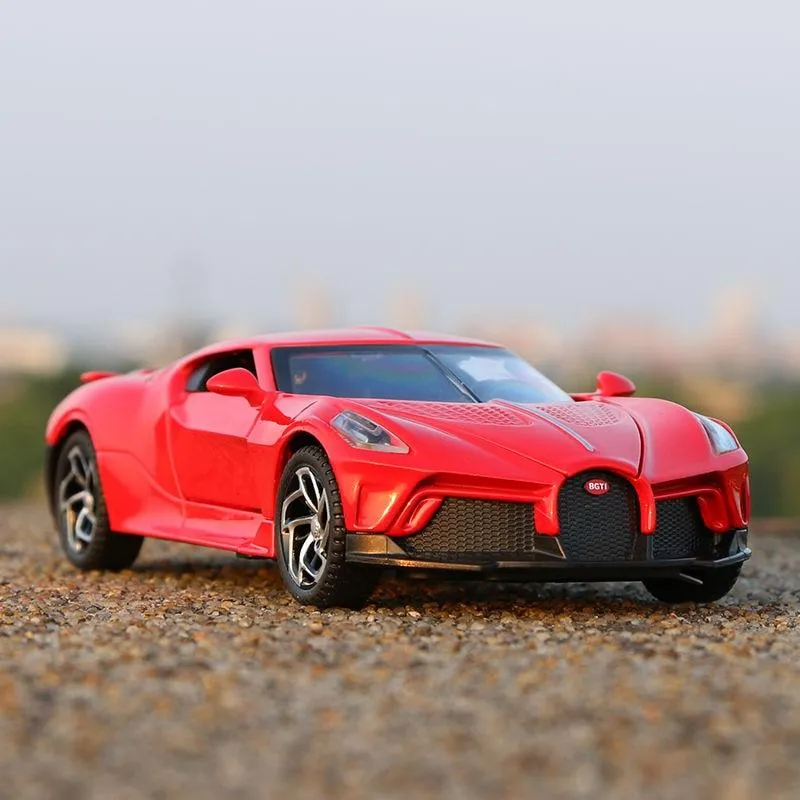 1:32 Simulation Bugatti Black Dragon Sports Car Model Alloy Car Model Metal Toy Car Boy Gift Car Decoration Jewelry Collection