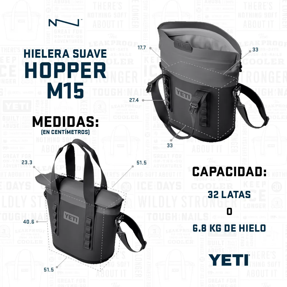 18060131261 HIELERA SUAVE HOPPER M15 MARINO MARCA YETI