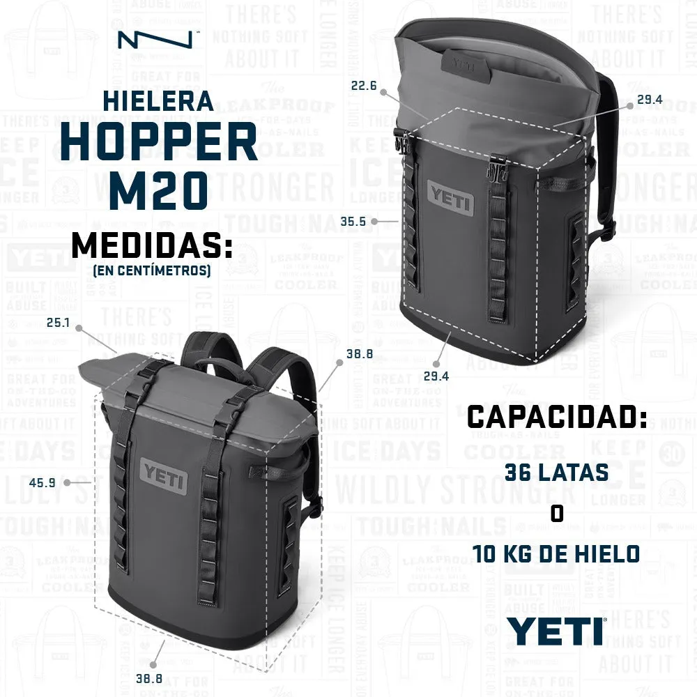 18060131272 HIELERA SUAVE HOPPER BACKPACK M20 NEGRO MARCA YETI