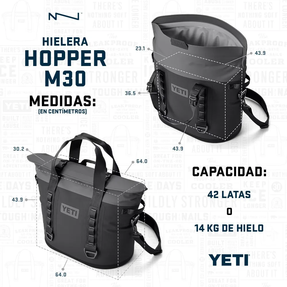 18060131273 HIELERA SUAVE HOPPER M30 2.0 NEGRO MARCA YETI