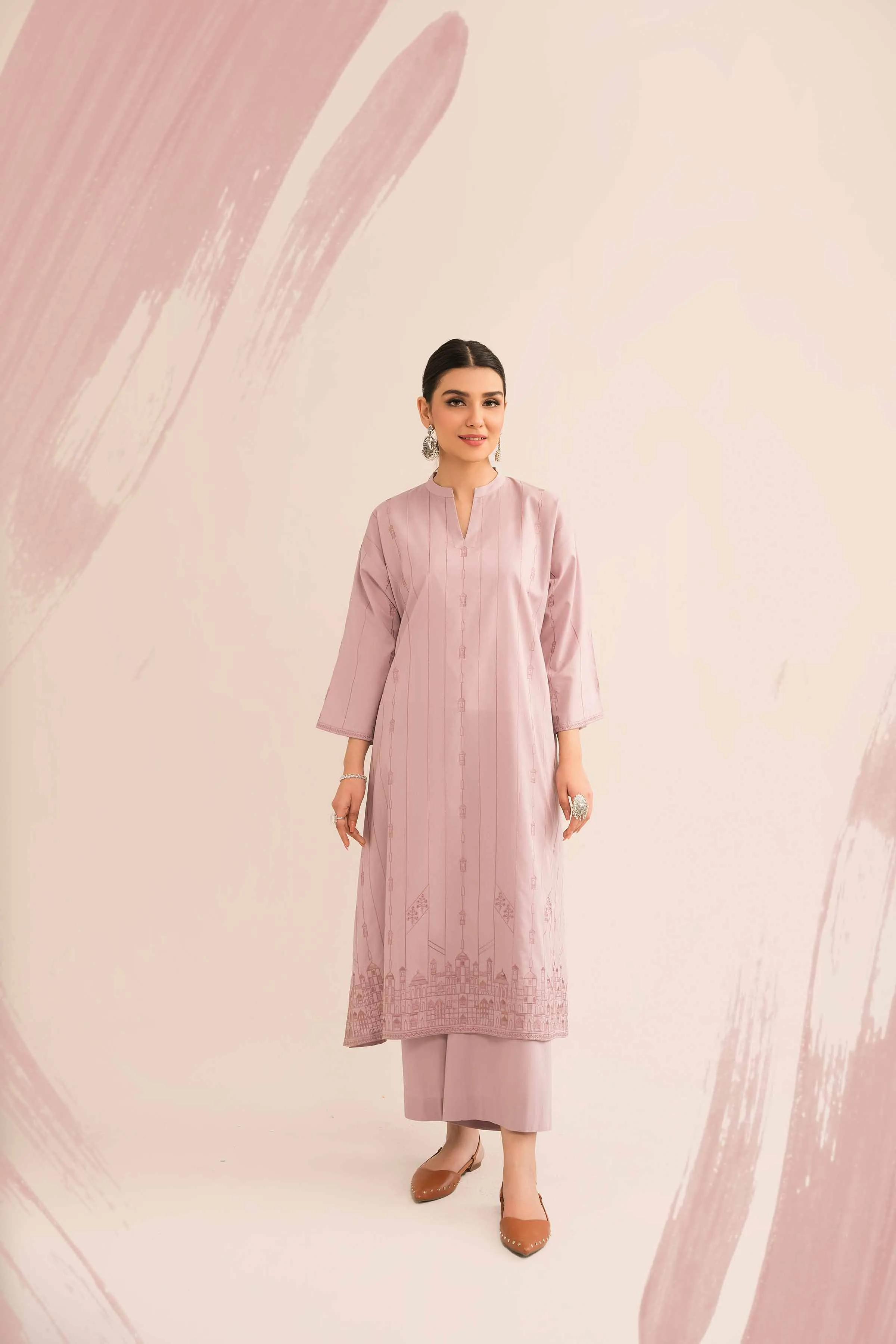 2 Piece - Embroidered Suit - PE23-40