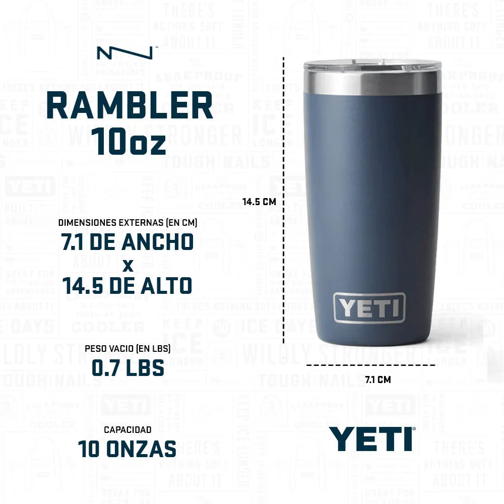 21071015003 TERMO RAMBLER 10oz BLANCO MARCA YETI