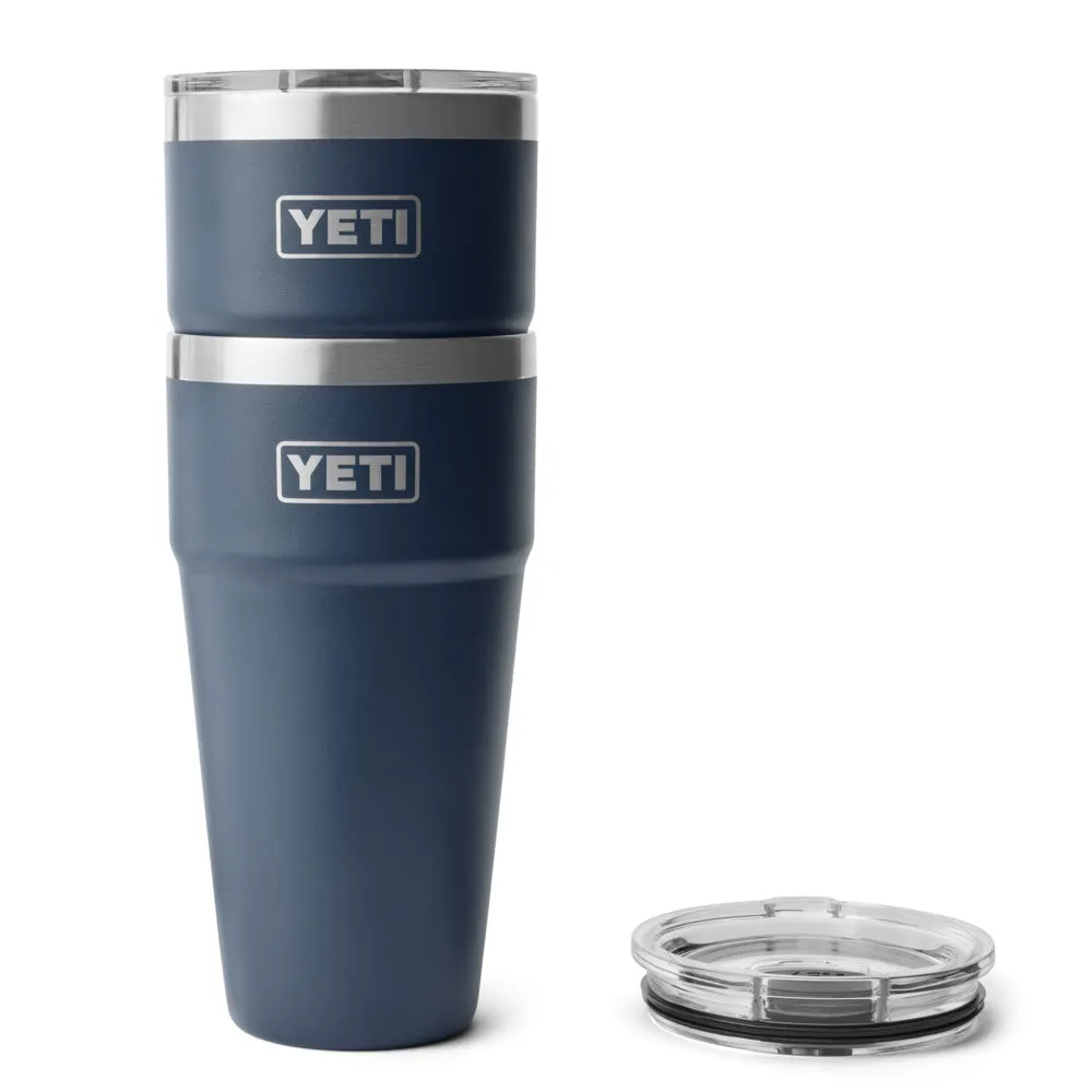 21071503717 TERMO RAMBLER 30oz STACKABLE CUP TAPA MAGNETICA MARINO MARCA YETI