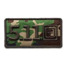 92458 PARCHE 511 WOODLAND CAMO MARCA 5.11