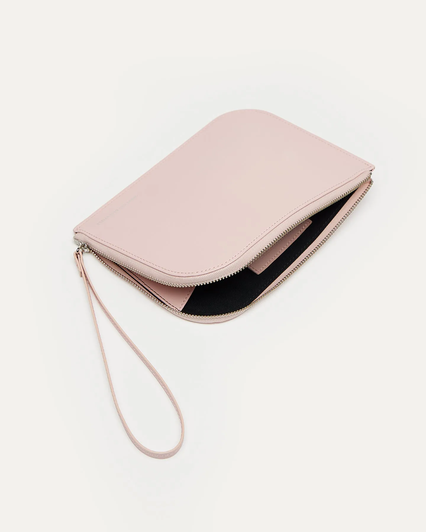 Arch Smooth Leather Cosmetic Pouch