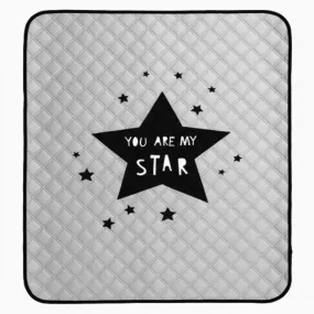 Borny Quilted Waterproof Mats You Are My Star Gray