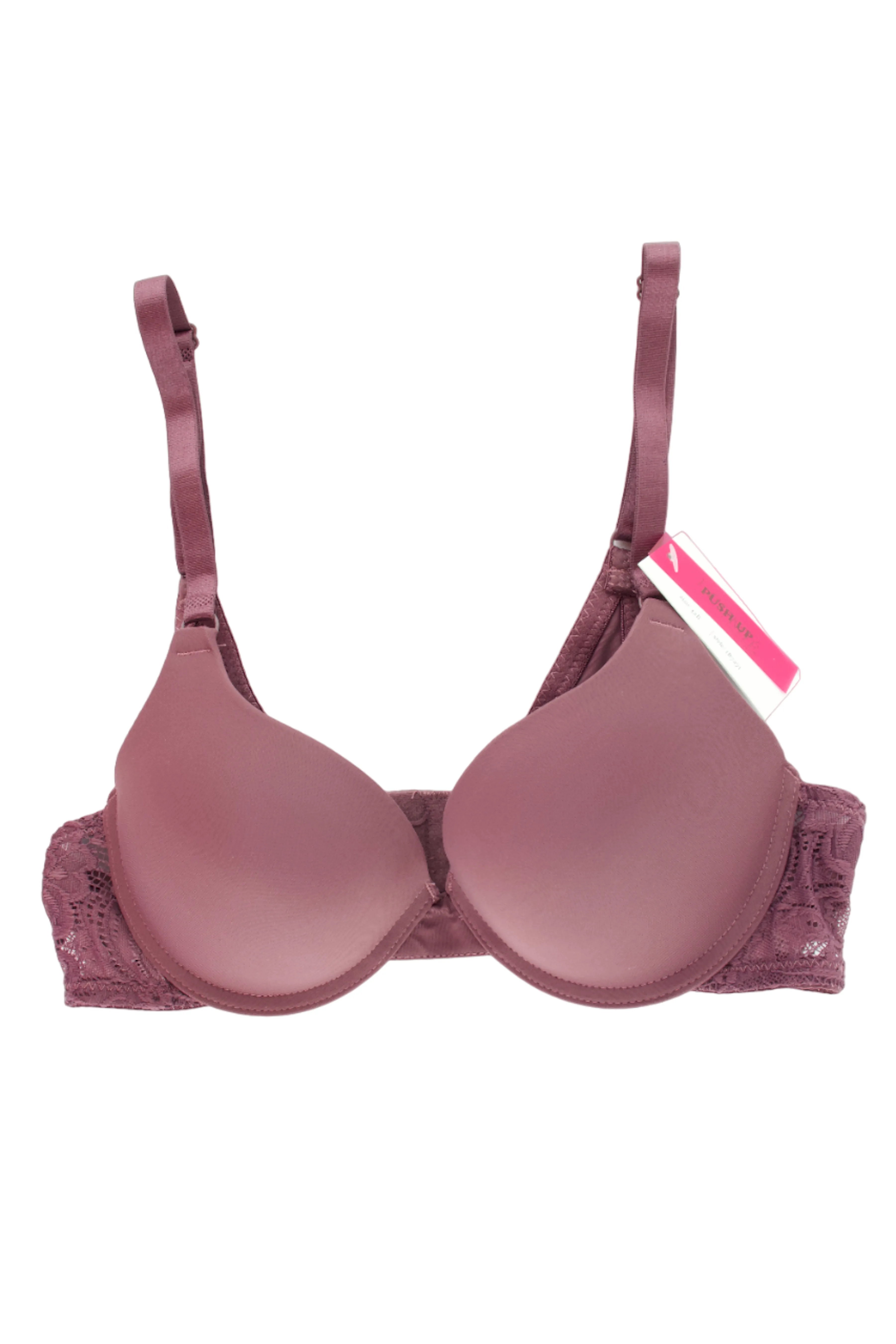 BRA LISO CON PUSH-UP Y DETALLE DE ENCAJE IB7271