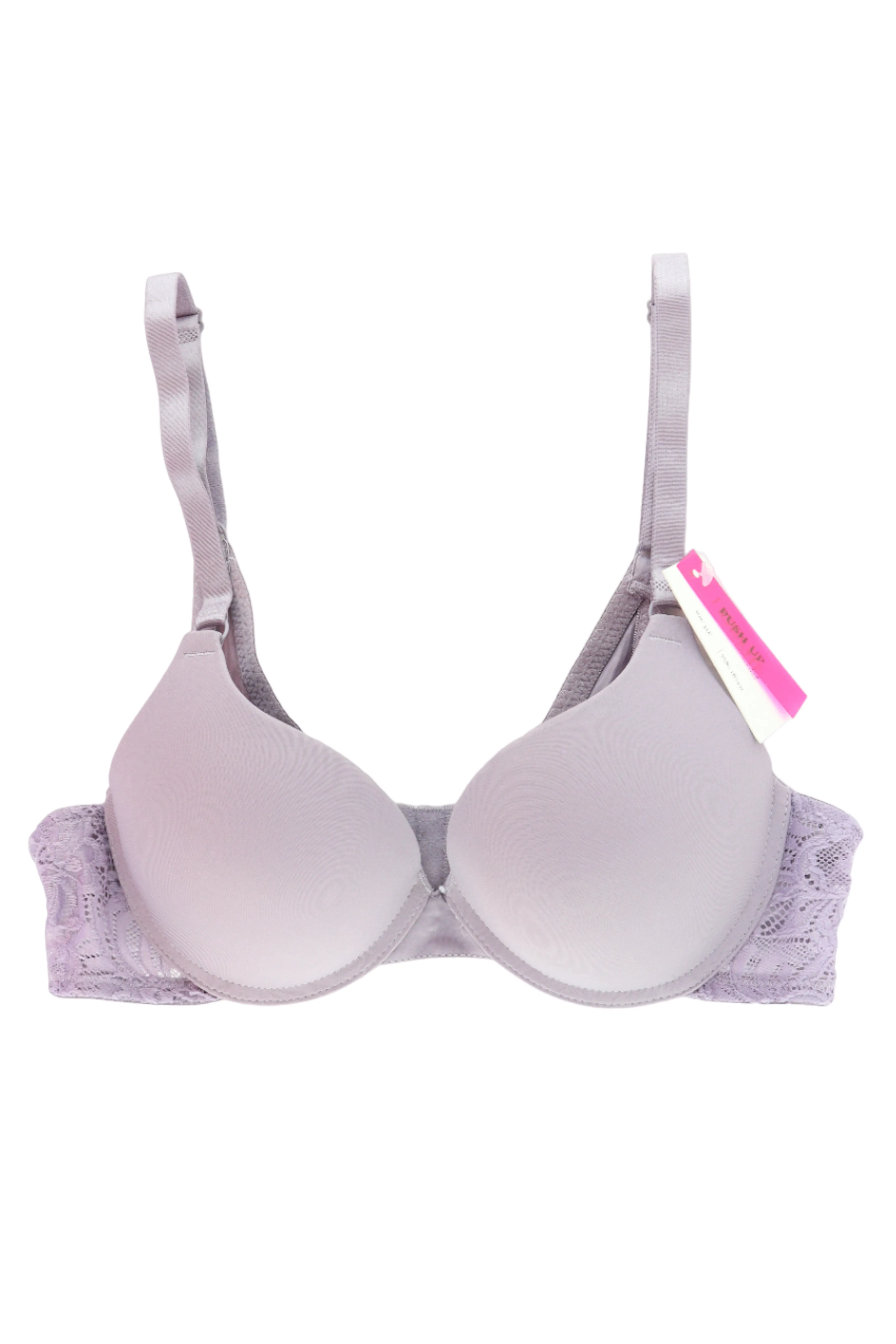 BRA LISO CON PUSH-UP Y DETALLE DE ENCAJE IB7271