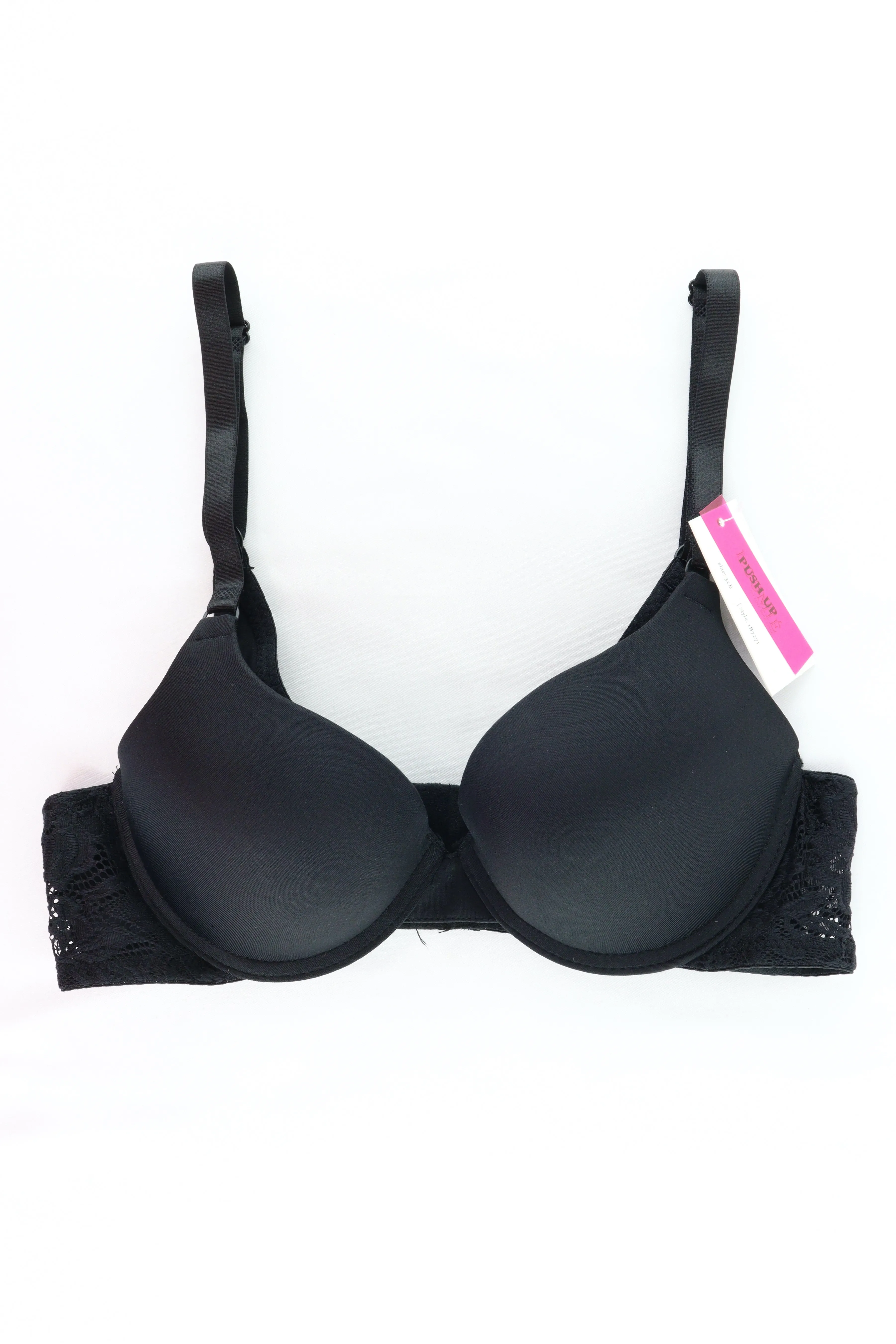 BRA LISO CON PUSH-UP Y DETALLE DE ENCAJE IB7271