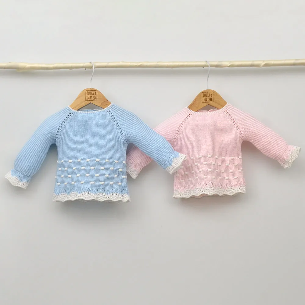 Conjunto bebés perle Mika con jersey y polaina