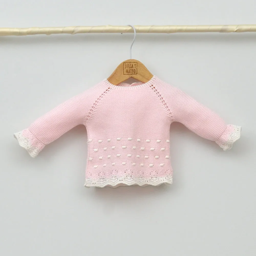 Conjunto bebés perle Mika con jersey y polaina