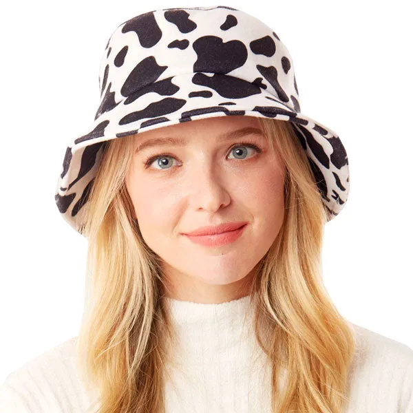 Cow Patterned Bucket Hat