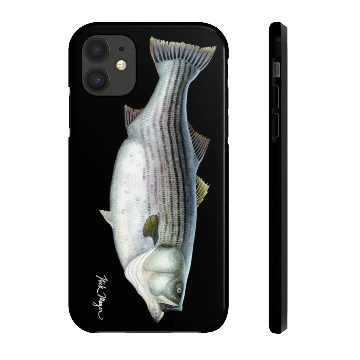 Cow Striper Phone Case (iPhone) - black