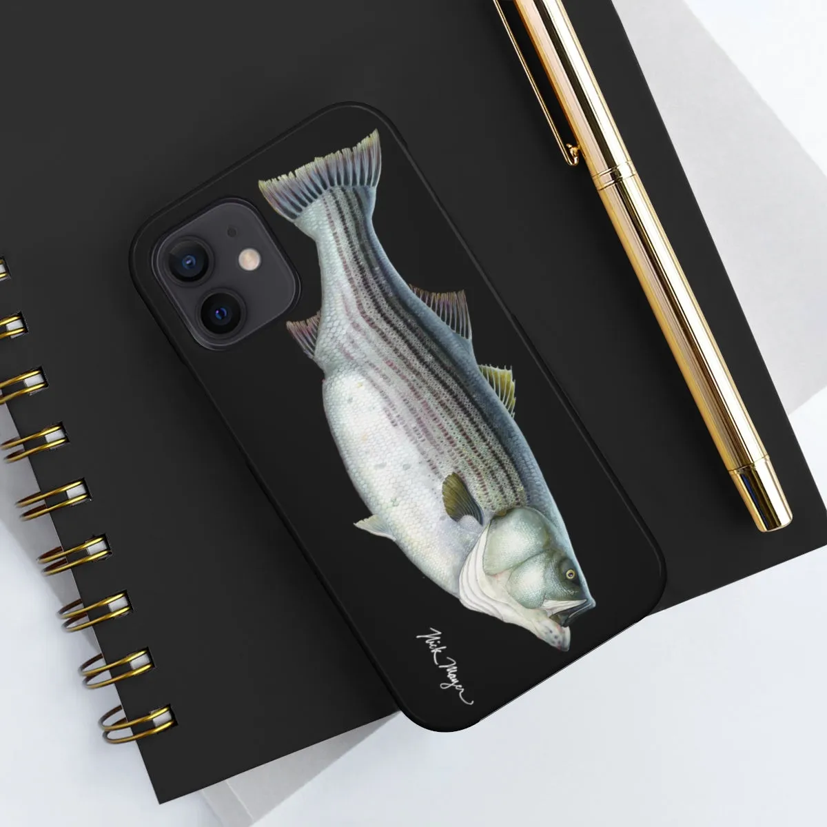 Cow Striper Phone Case (iPhone) - black