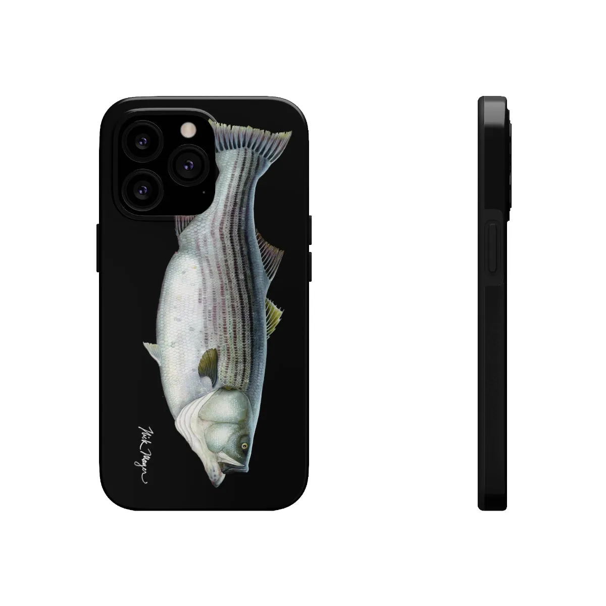 Cow Striper Phone Case (iPhone) - black