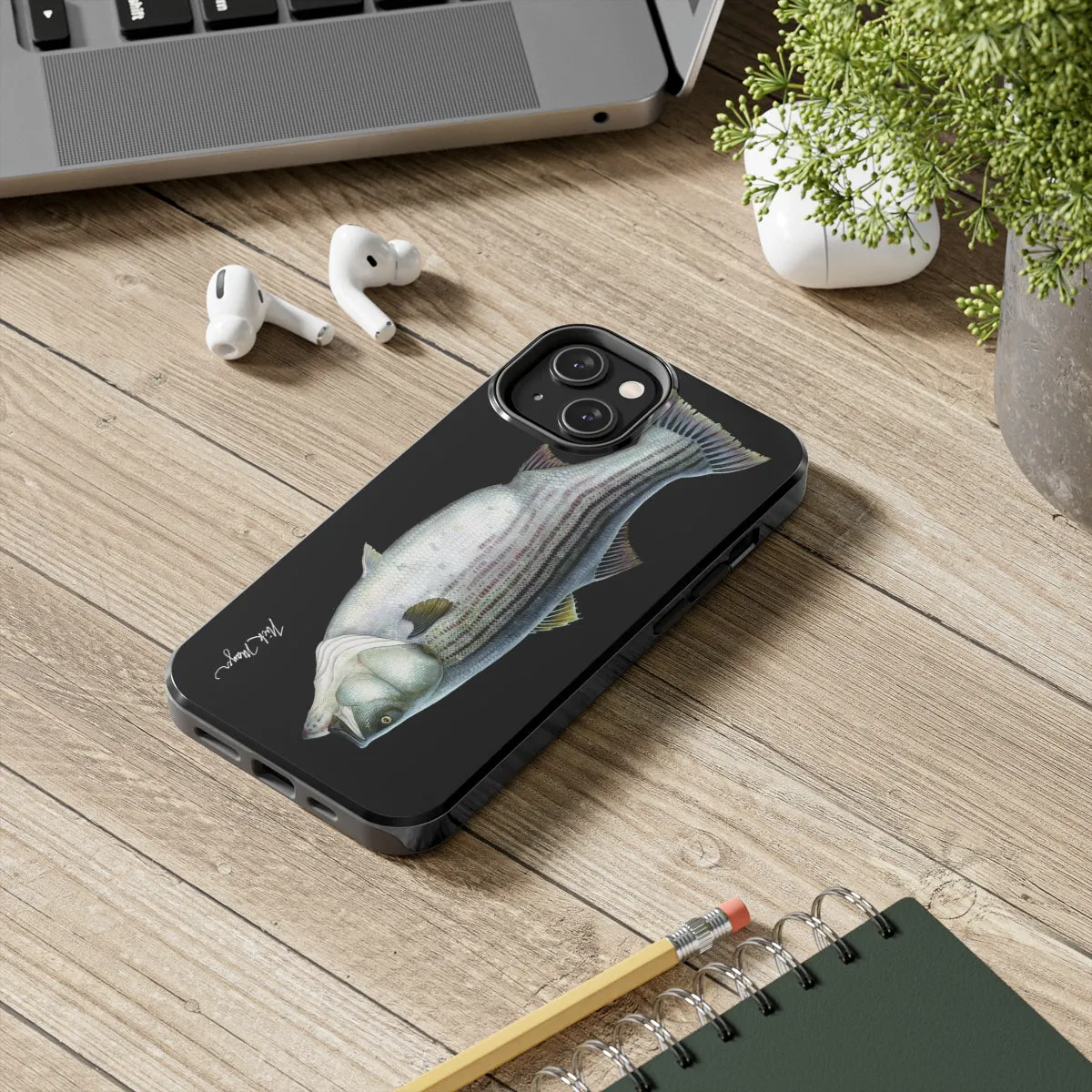 Cow Striper Phone Case (iPhone) - black