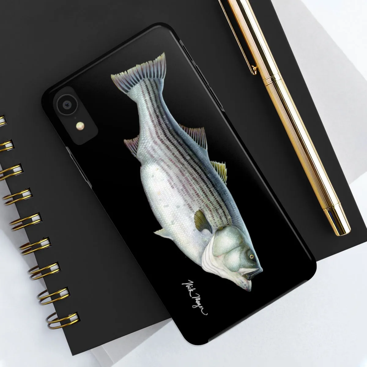 Cow Striper Phone Case (iPhone) - black