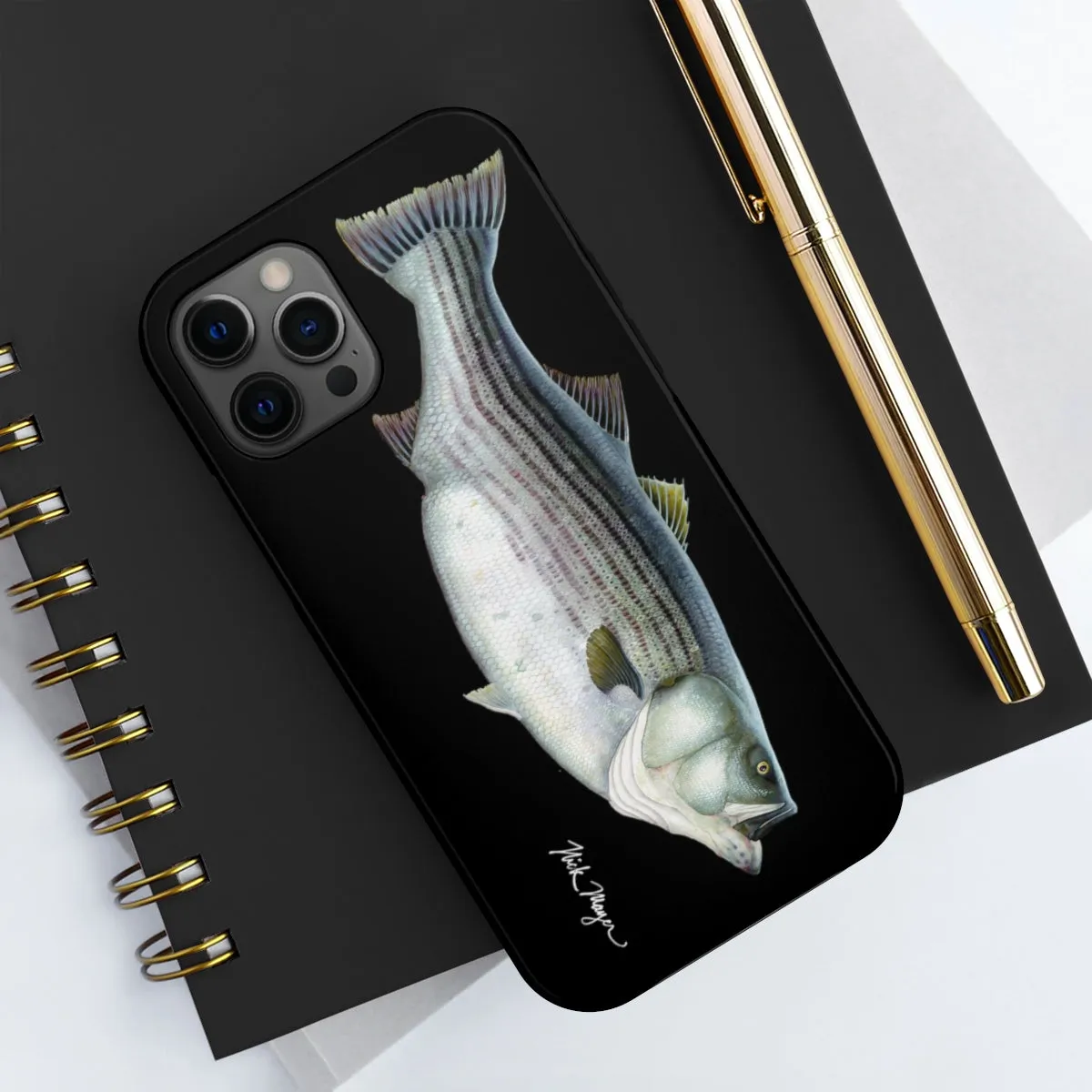 Cow Striper Phone Case (iPhone) - black