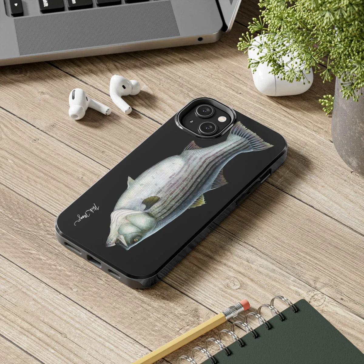 Cow Striper Phone Case (iPhone) - black