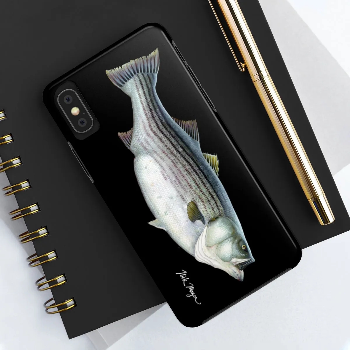 Cow Striper Phone Case (iPhone) - black