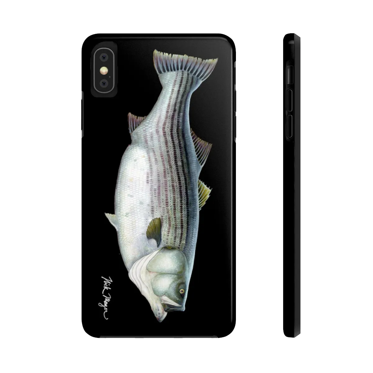 Cow Striper Phone Case (iPhone) - black