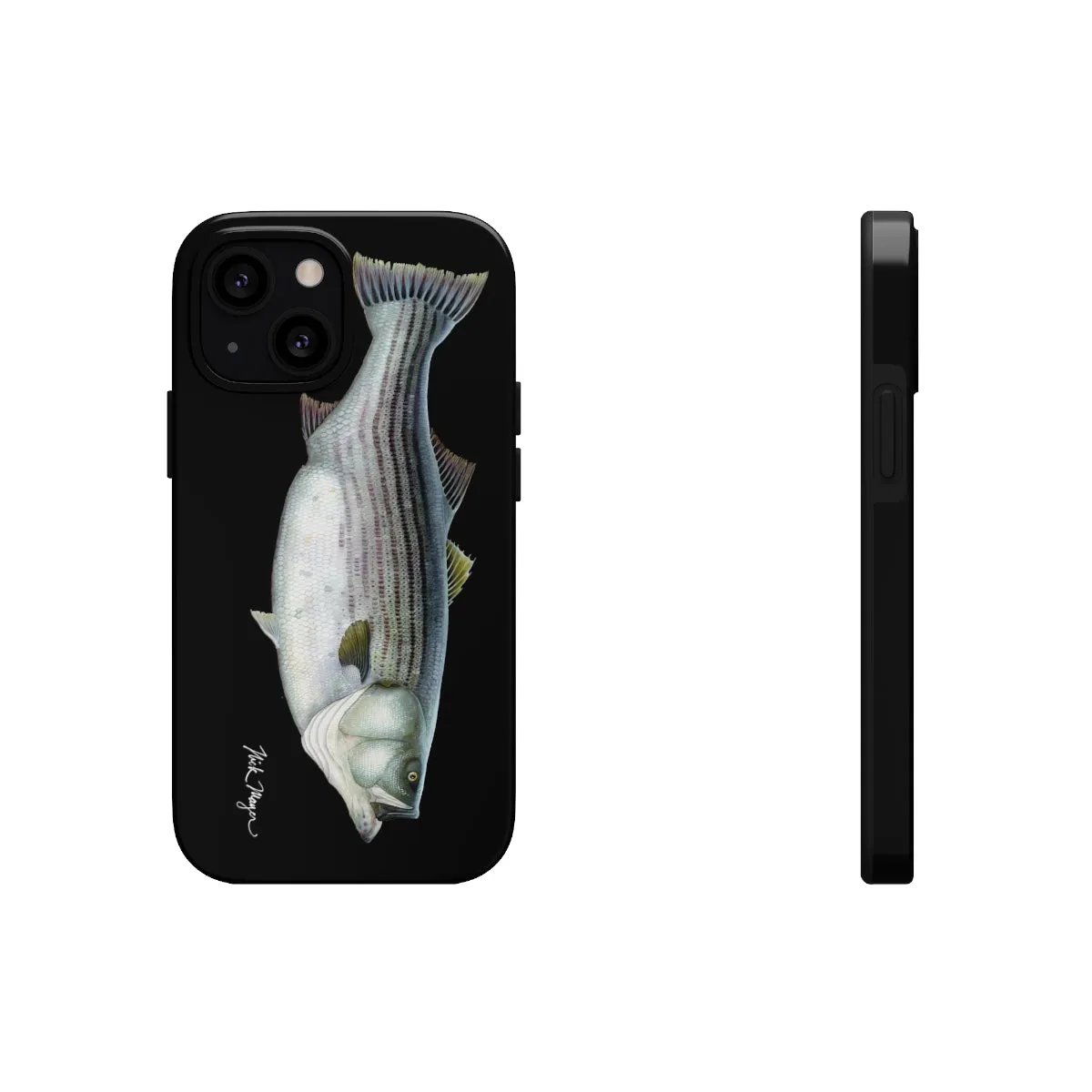 Cow Striper Phone Case (iPhone) - black