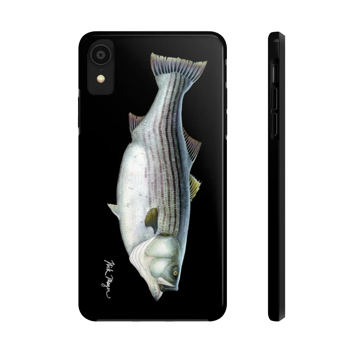 Cow Striper Phone Case (iPhone) - black