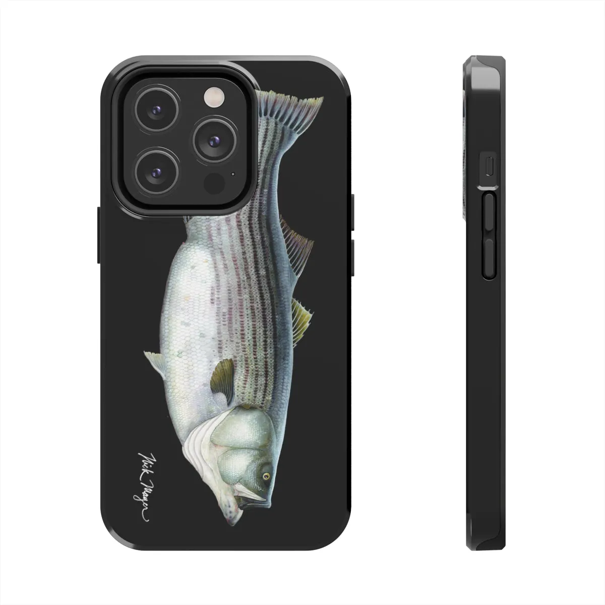 Cow Striper Phone Case (iPhone) - black