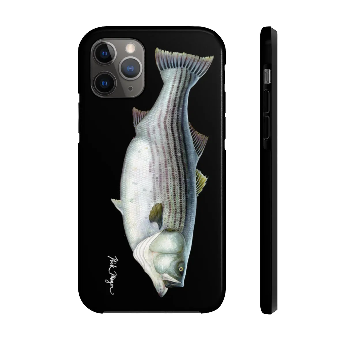 Cow Striper Phone Case (iPhone) - black