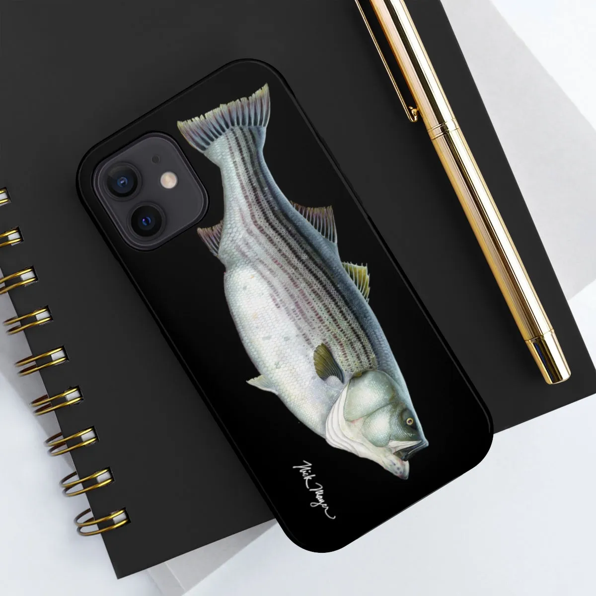 Cow Striper Phone Case (iPhone) - black