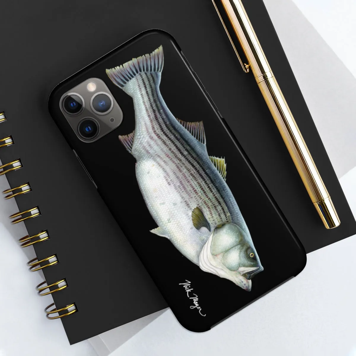 Cow Striper Phone Case (iPhone) - black