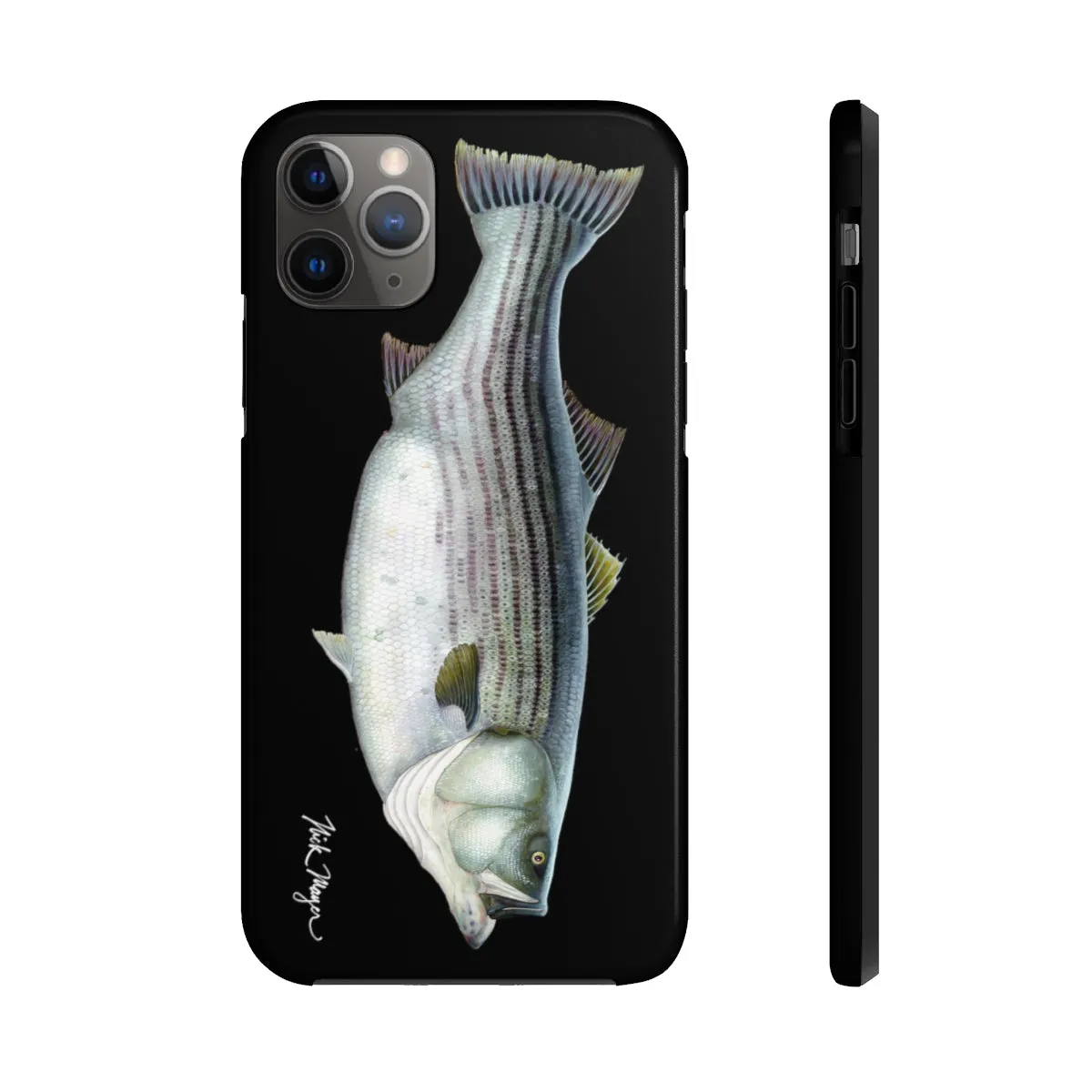 Cow Striper Phone Case (iPhone) - black