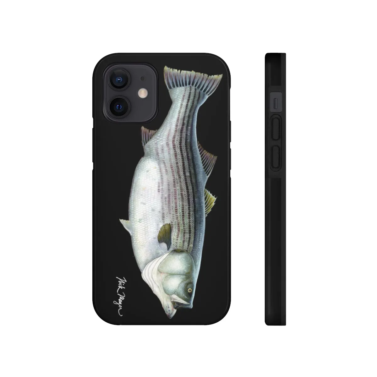 Cow Striper Phone Case (iPhone) - black