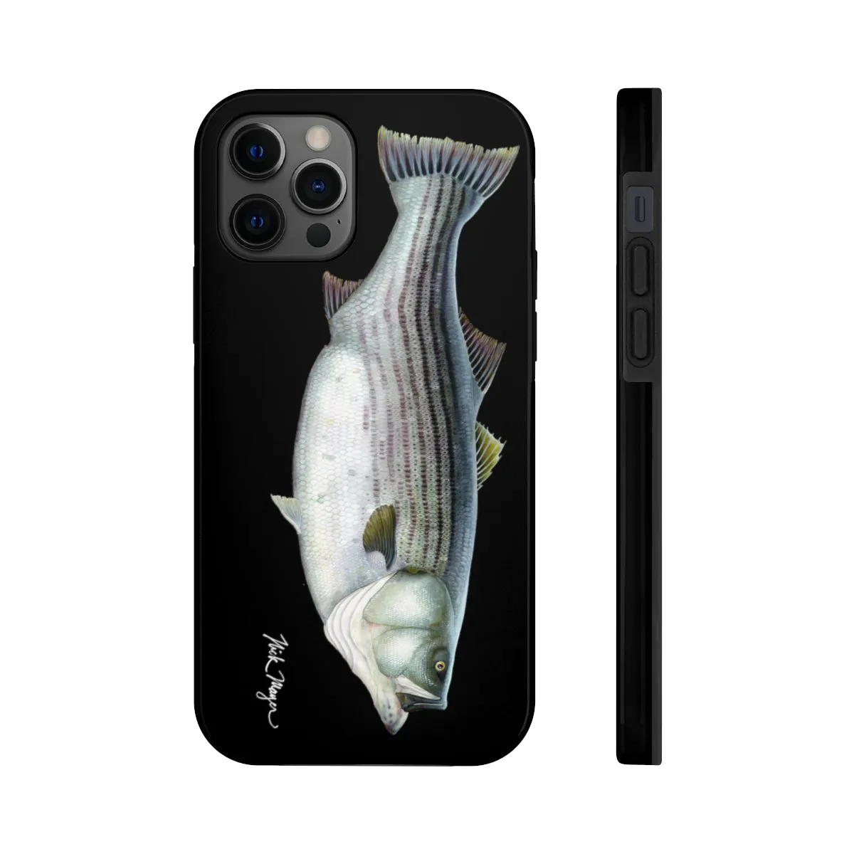 Cow Striper Phone Case (iPhone) - black