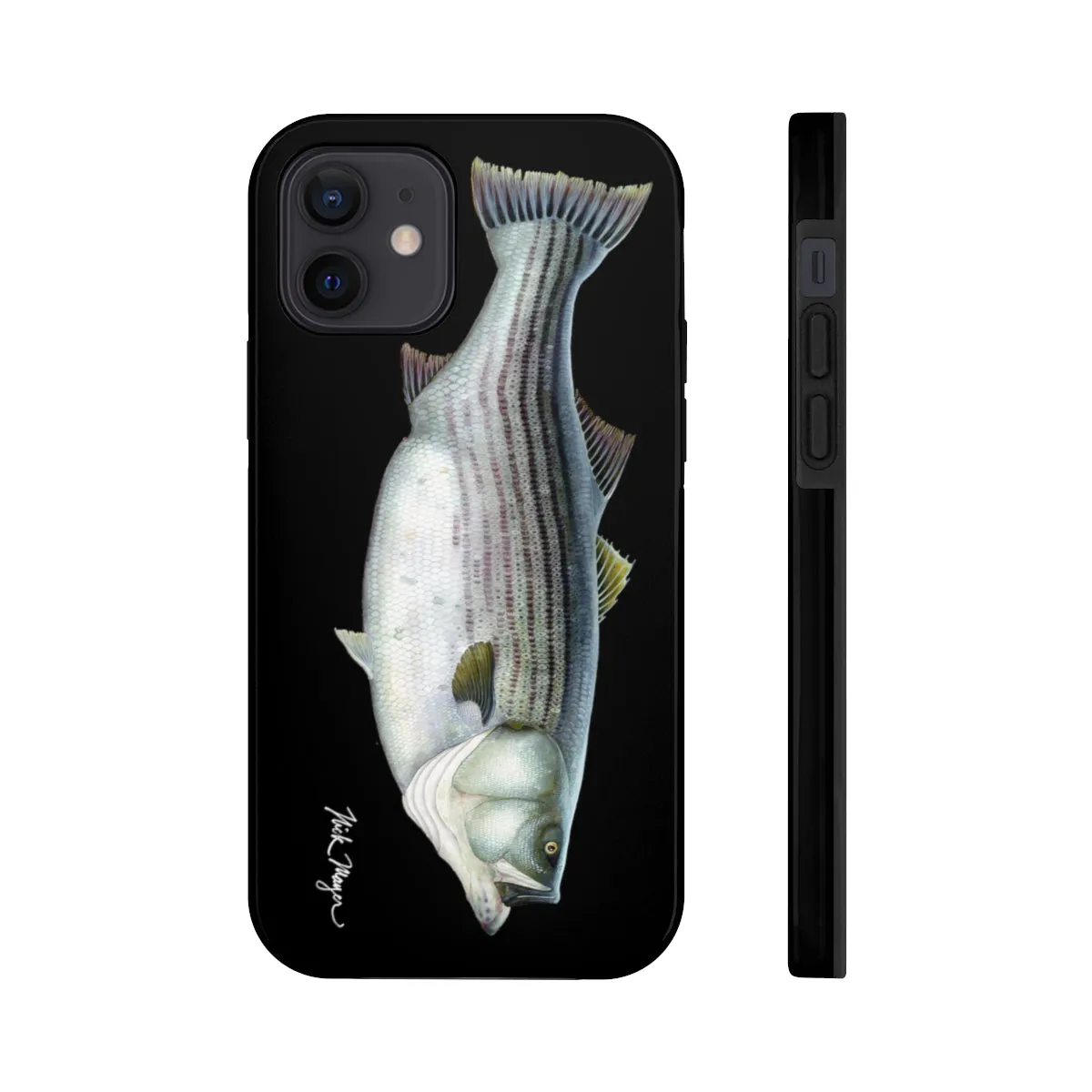 Cow Striper Phone Case (iPhone) - black