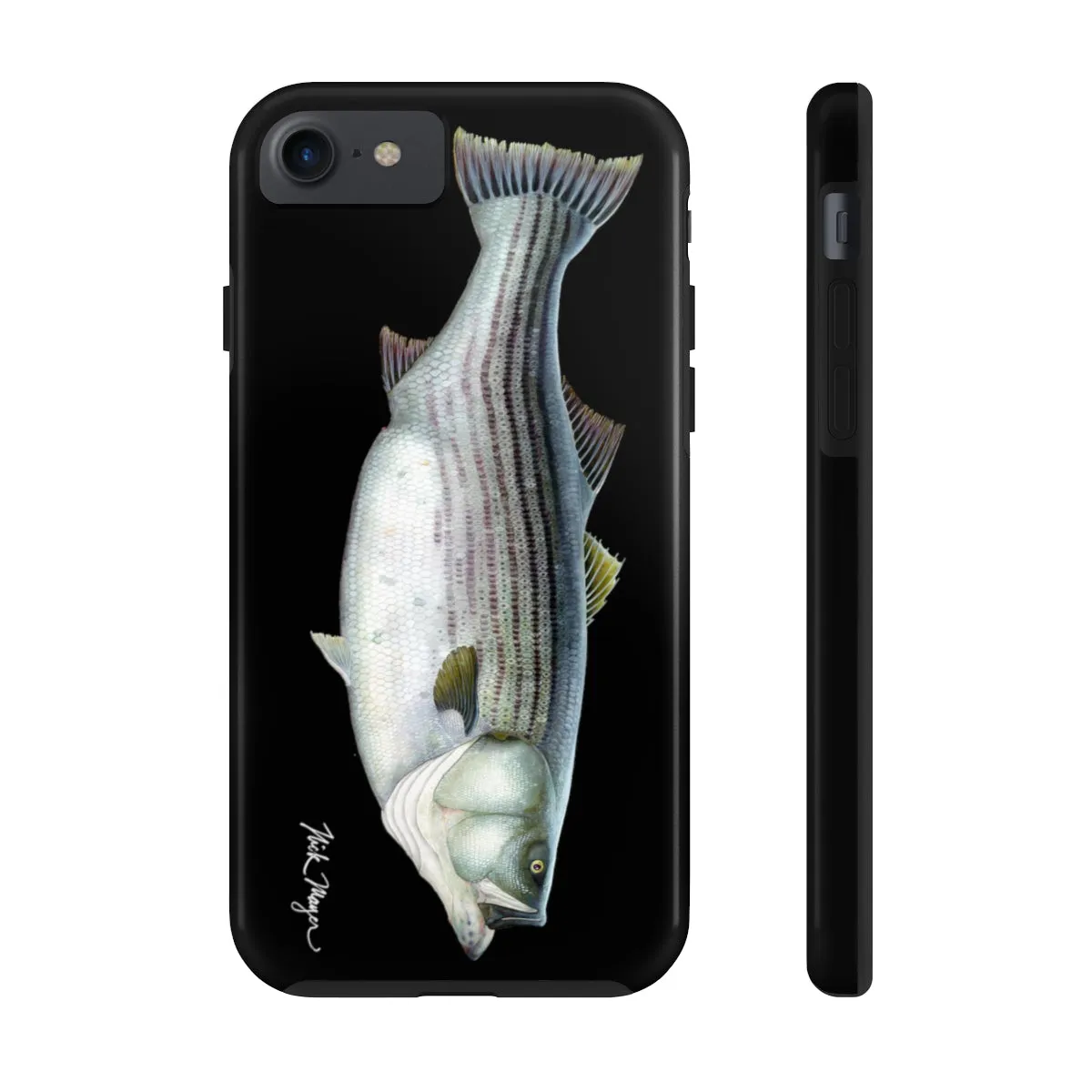 Cow Striper Phone Case (iPhone) - black