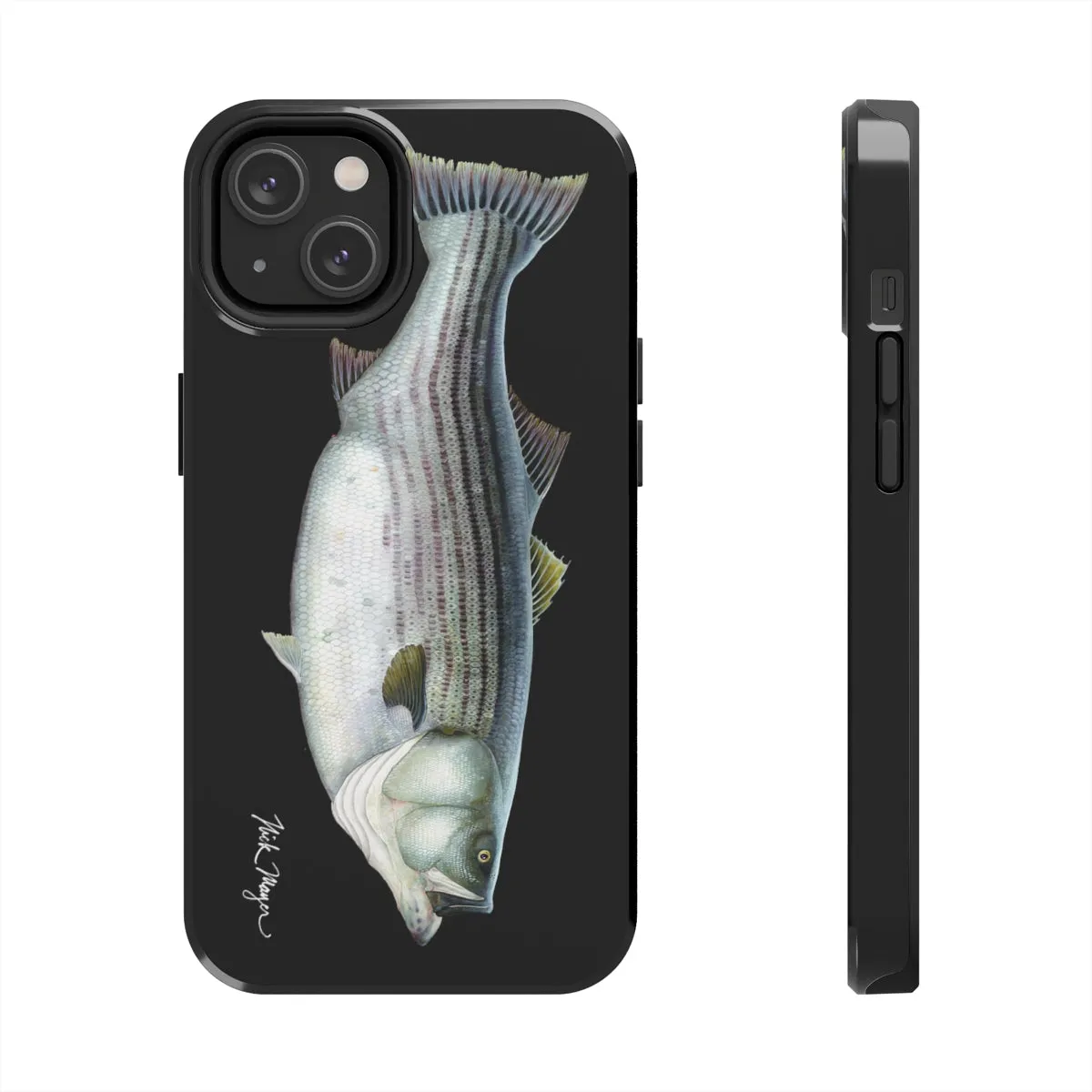 Cow Striper Phone Case (iPhone) - black