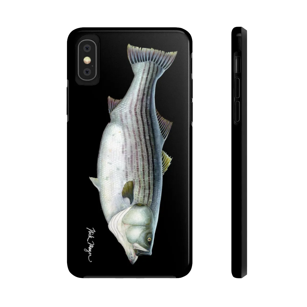 Cow Striper Phone Case (iPhone) - black