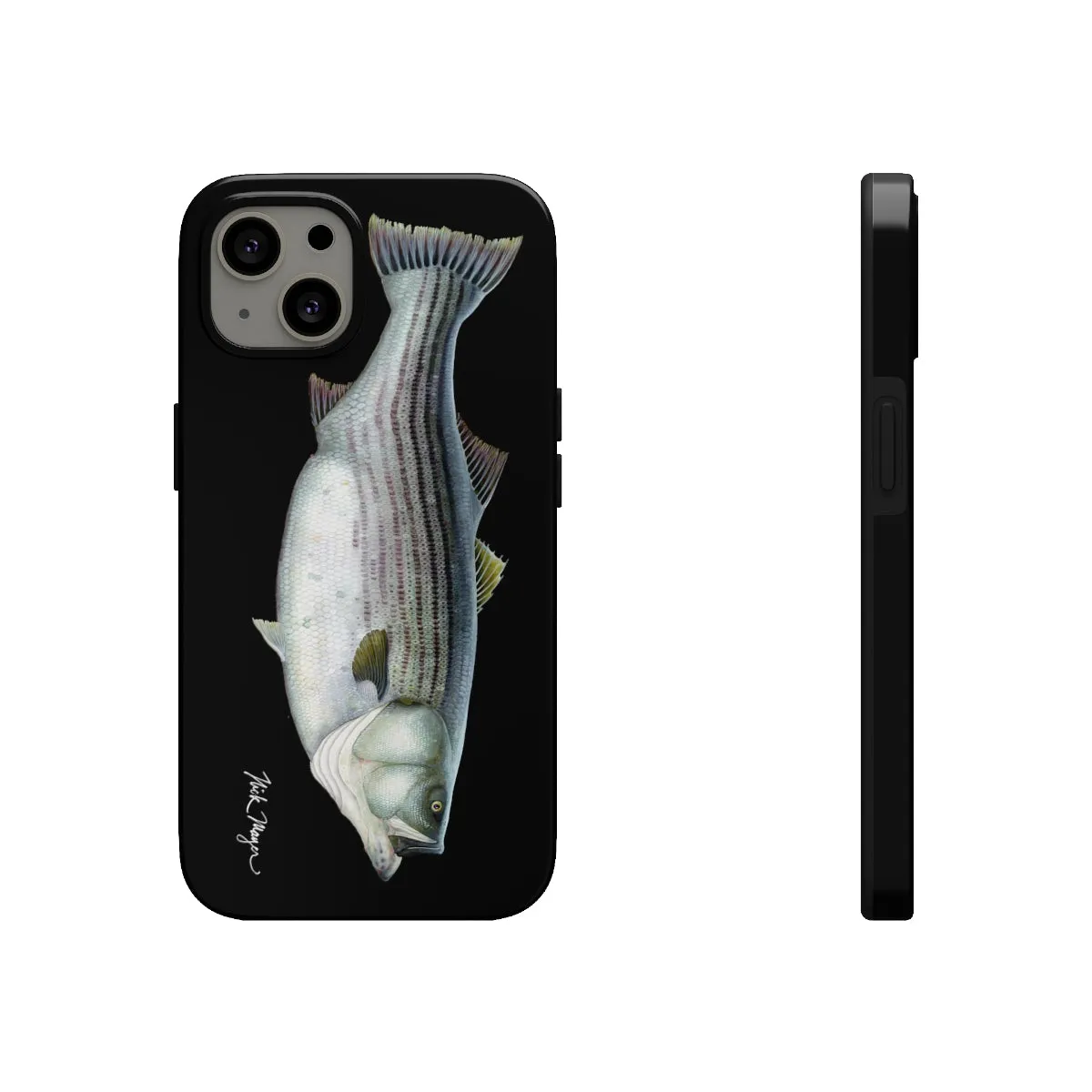 Cow Striper Phone Case (iPhone) - black