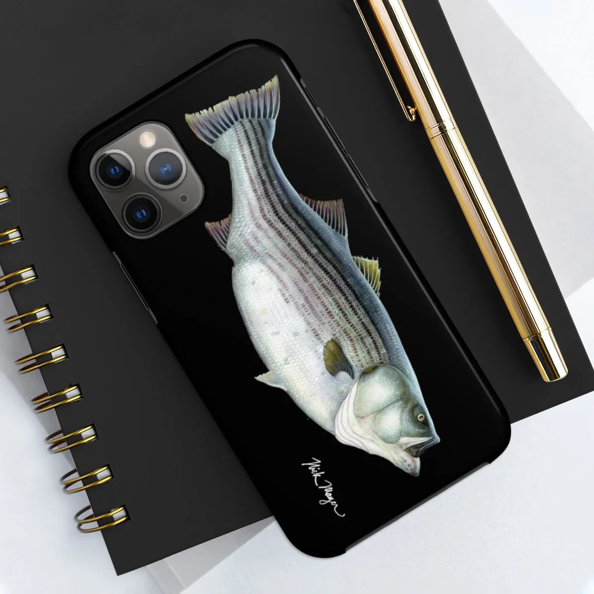 Cow Striper Phone Case (iPhone) - black