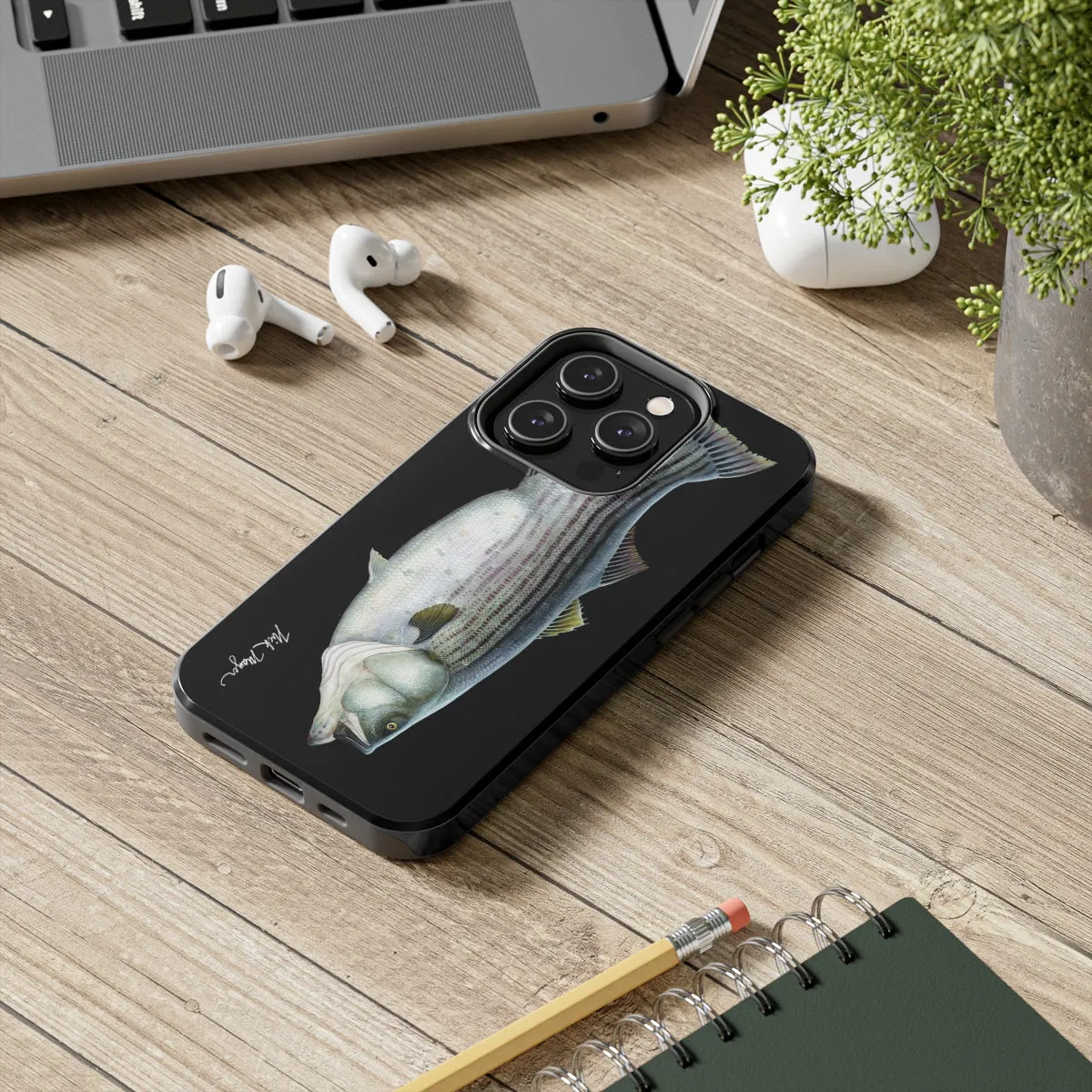 Cow Striper Phone Case (iPhone) - black