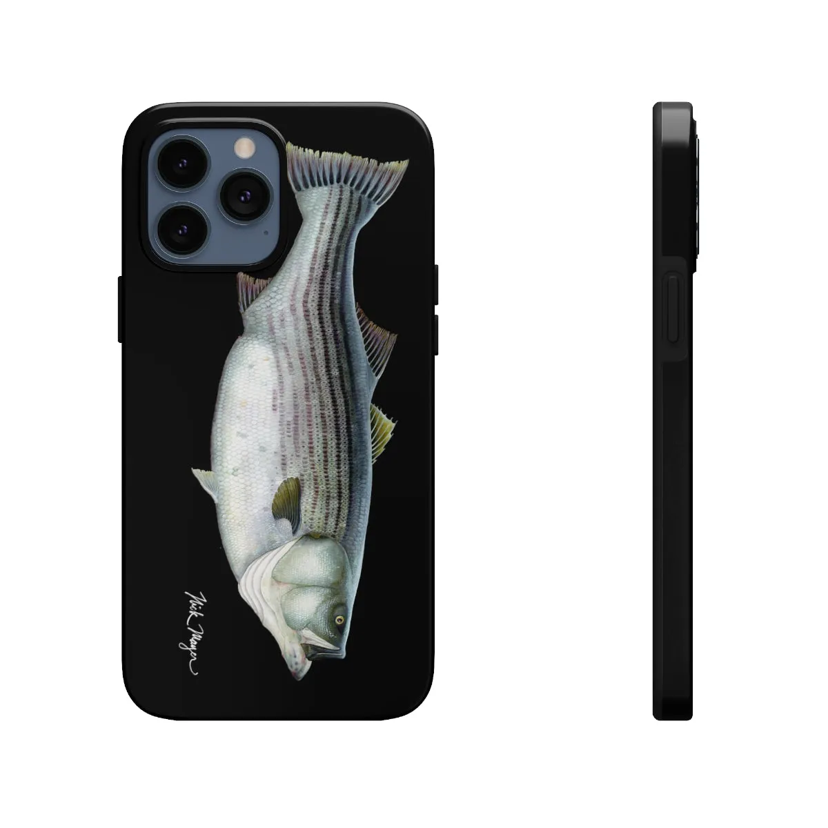 Cow Striper Phone Case (iPhone) - black