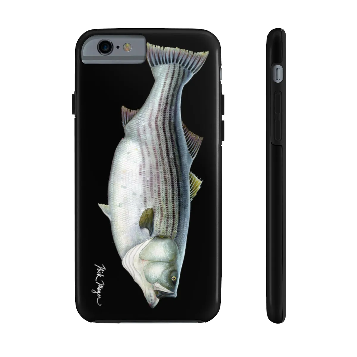 Cow Striper Phone Case (iPhone) - black