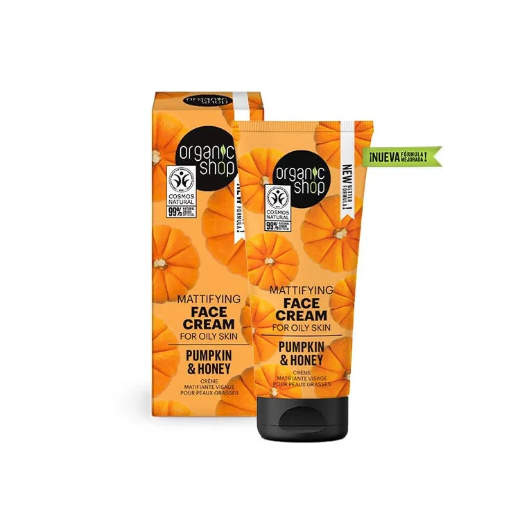 Crema Facial  PIEL GRASA con Calabaza y Miel