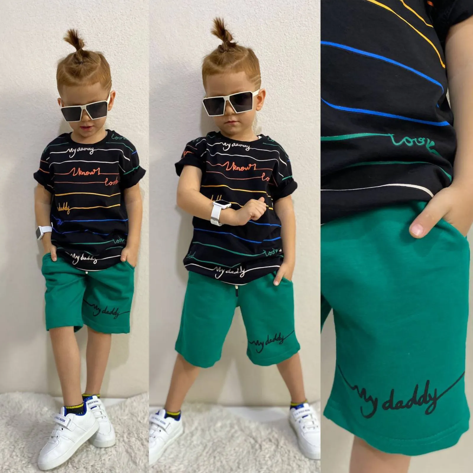 Daddy's Boy Shorts Set