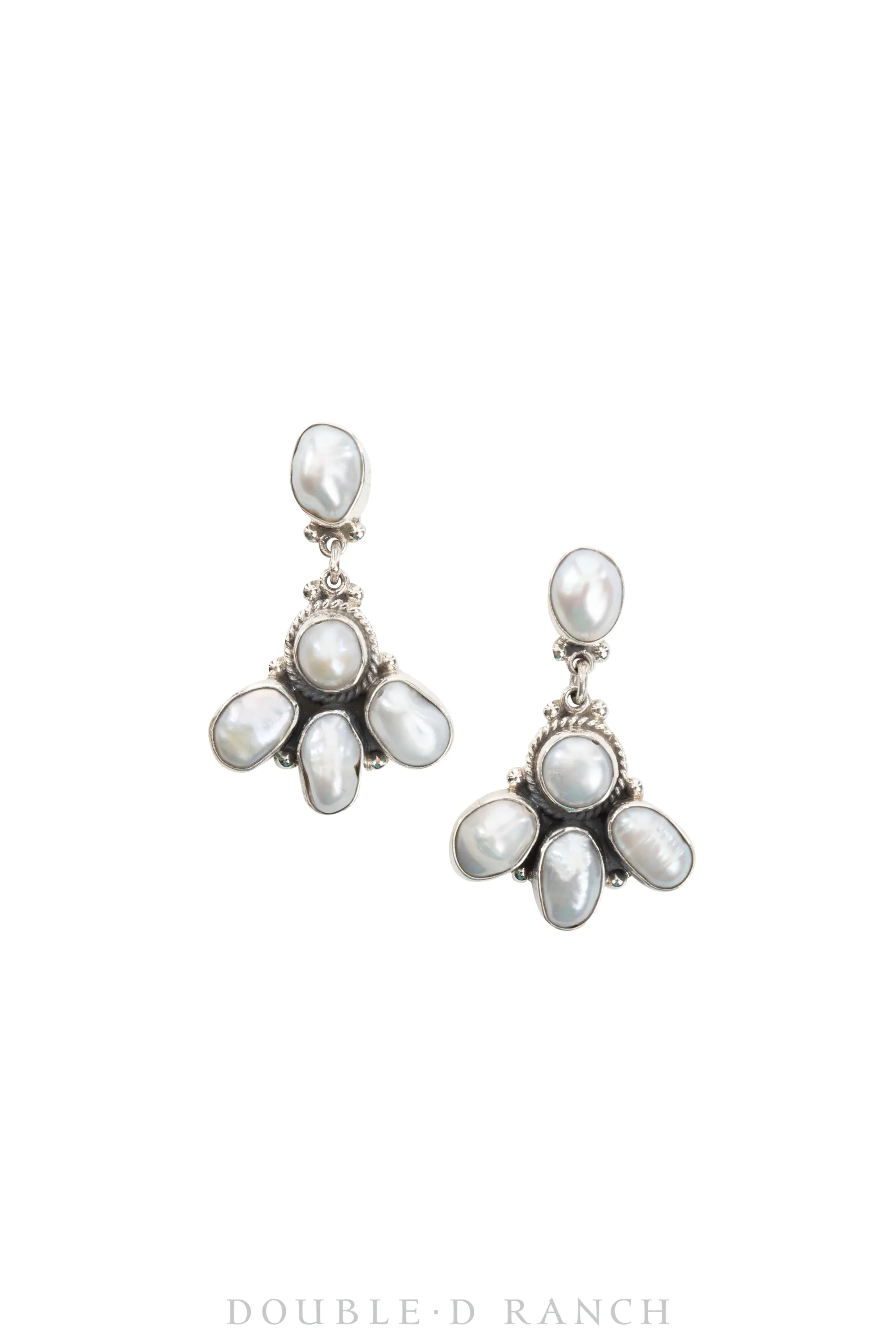 Earrings, Federico, Drop, Mother of Pearl, Hallmark, Contemporary, 1555K