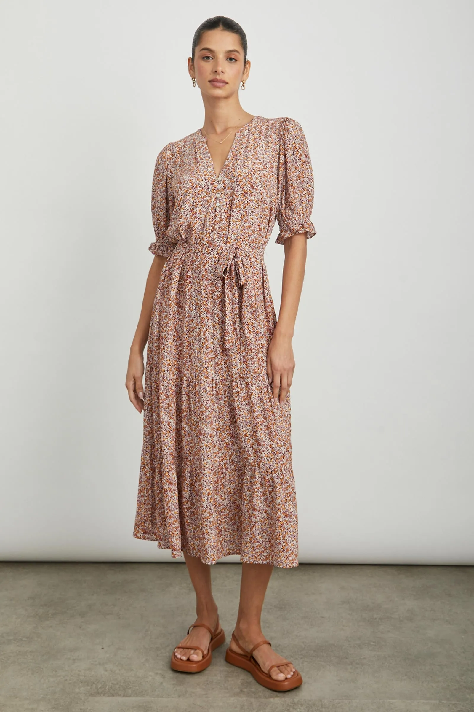 Eliana Floral Viscose Dress