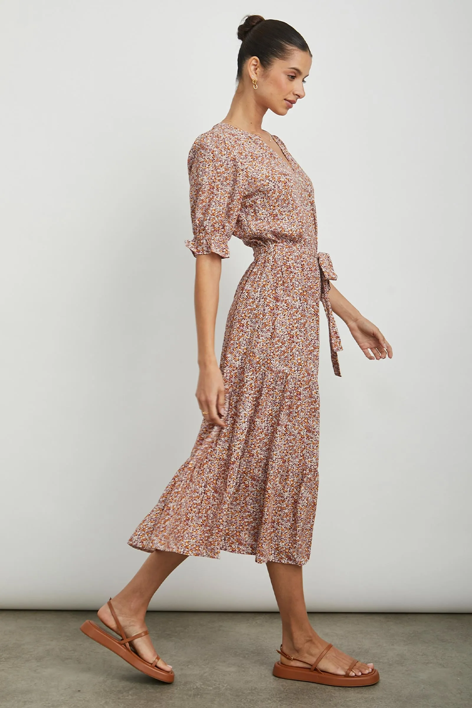 Eliana Floral Viscose Dress