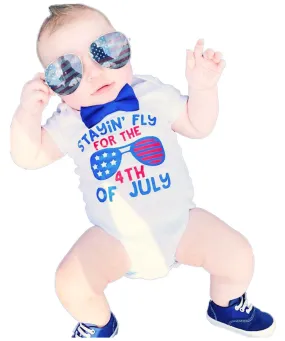 Fourth of July Shirt Baby And Toddler Boy Stayin' Fly for 4th