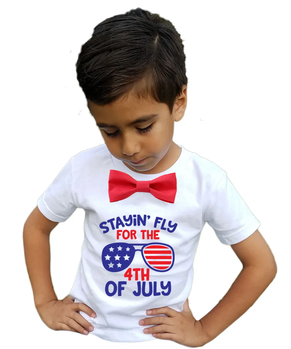 Fourth of July Shirt Baby And Toddler Boy Stayin' Fly for 4th